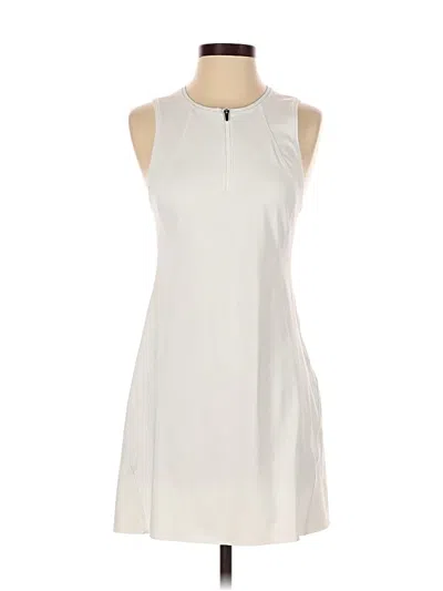 Pre-owned Athleta Casual Dress In White