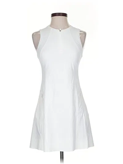 Pre-owned Athleta Casual Dress In White