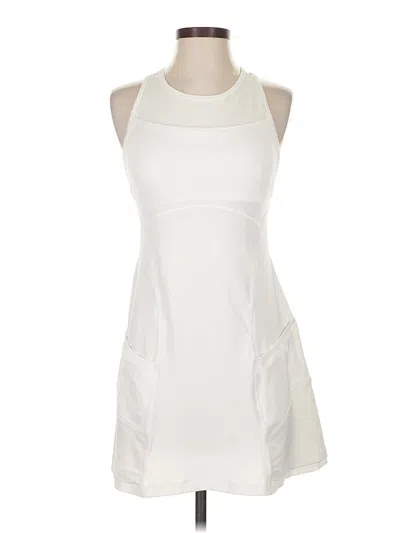 Pre-owned Athleta Casual Dress In White