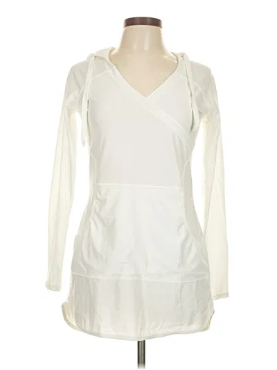 Pre-owned Athleta Casual Dress In White