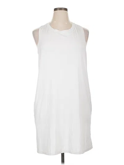 Pre-owned Athleta Casual Dress In White