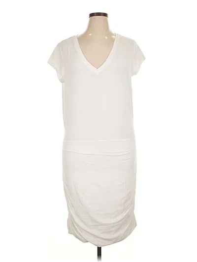 Pre-owned Athleta Casual Dress In White