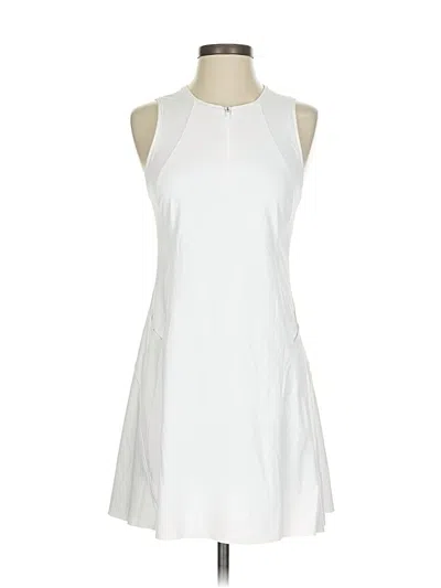 Pre-owned Athleta Casual Dress In White