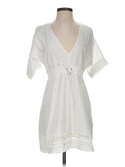 Pre-owned Athleta Casual Dress In White