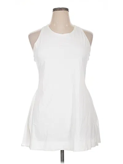 Pre-owned Athleta Casual Dress In White