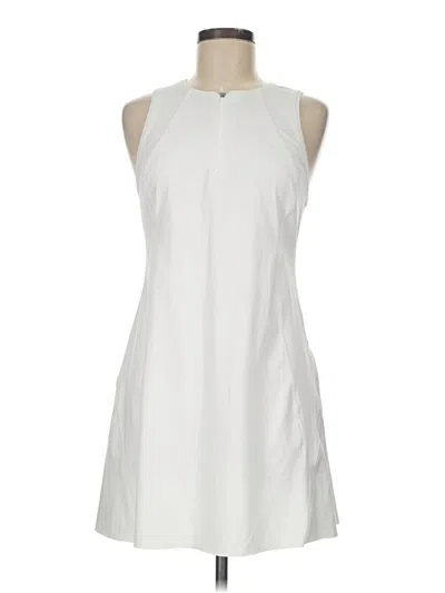 Pre-owned Athleta Casual Dress In White