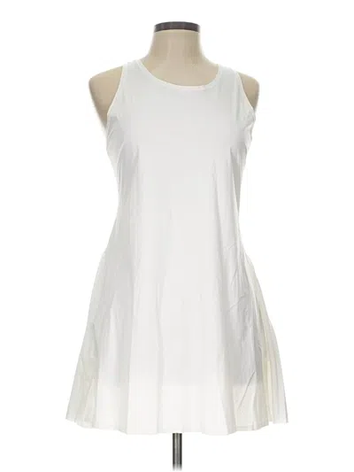 Pre-owned Athleta Casual Dress In White
