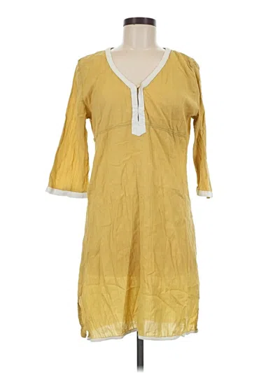 Pre-owned Athleta Casual Dress In Yellow