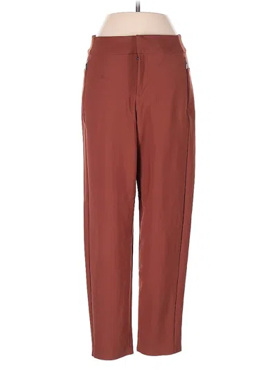 Pre-owned Athleta Casual Pants In Burgundy