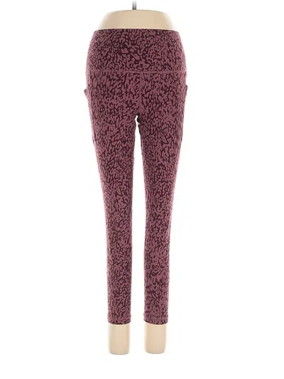 Pre-owned Athleta Casual Pants In Burgundy