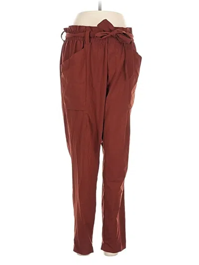 Pre-owned Athleta Casual Pants In Burgundy