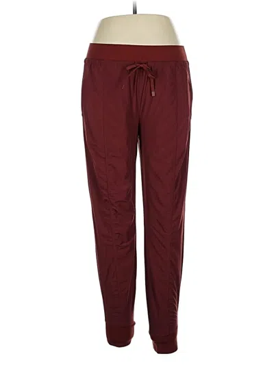 Pre-owned Athleta Casual Pants In Burgundy