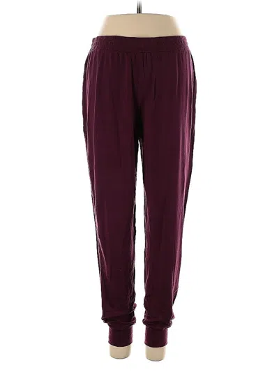 Pre-owned Athleta Casual Pants In Burgundy