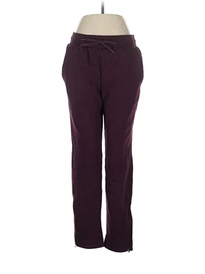 Pre-owned Athleta Casual Pants In Burgundy