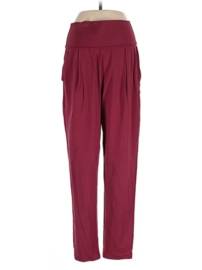 Pre-owned Athleta Casual Pants In Burgundy