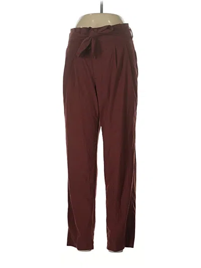Pre-owned Athleta Casual Pants In Burgundy