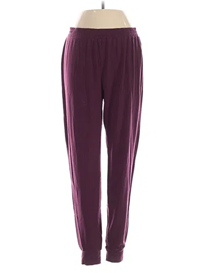Pre-owned Athleta Casual Pants In Burgundy