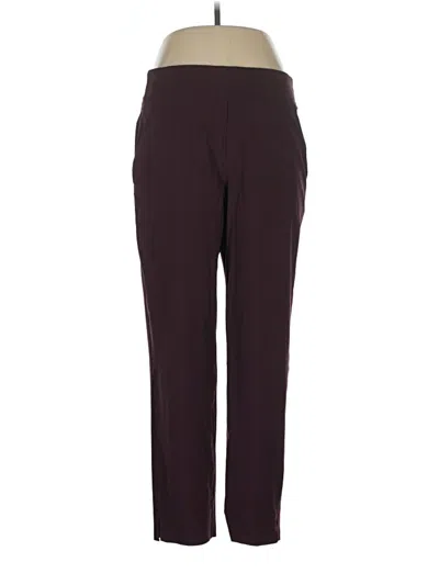 Pre-owned Athleta Casual Pants In Burgundy
