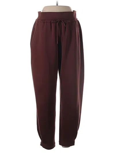 Pre-owned Athleta Casual Pants In Burgundy