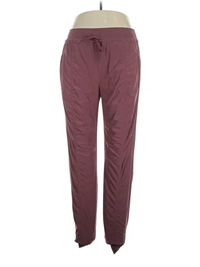 Pre-owned Athleta Casual Pants In Burgundy