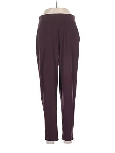 Pre-owned Athleta Casual Pants In Burgundy