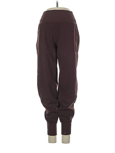 Pre-owned Athleta Casual Pants In Burgundy