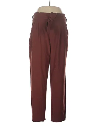 Pre-owned Athleta Casual Pants In Burgundy