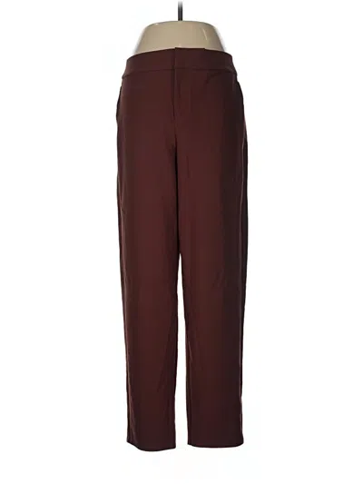 Pre-owned Athleta Casual Pants In Burgundy