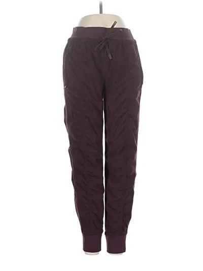 Pre-owned Athleta Casual Pants In Burgundy