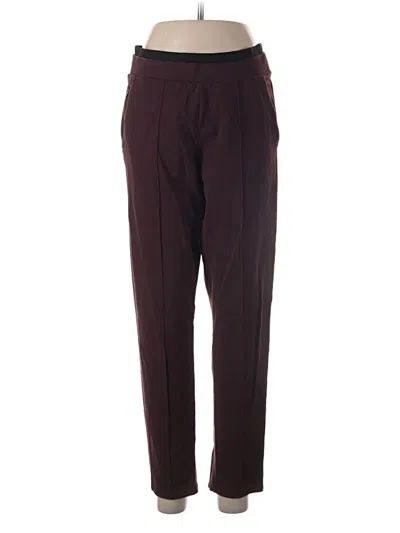 Pre-owned Athleta Casual Pants In Burgundy