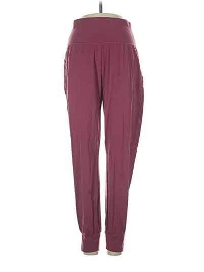 Pre-owned Athleta Casual Pants In Burgundy