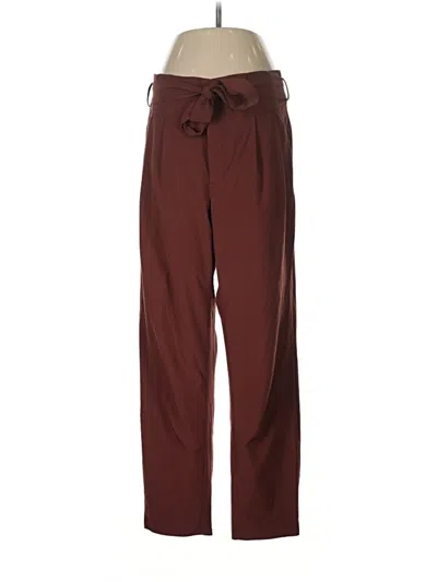 Pre-owned Athleta Casual Pants In Burgundy