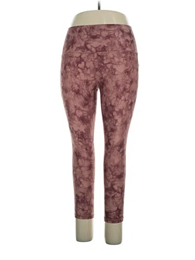 Pre-owned Athleta Casual Pants In Burgundy