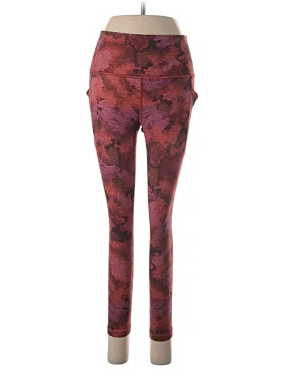 Pre-owned Athleta Casual Pants In Burgundy