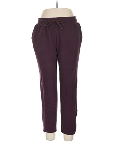 Pre-owned Athleta Casual Pants In Burgundy