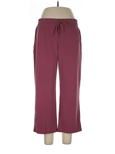 Pre-owned Athleta Casual Pants In Burgundy