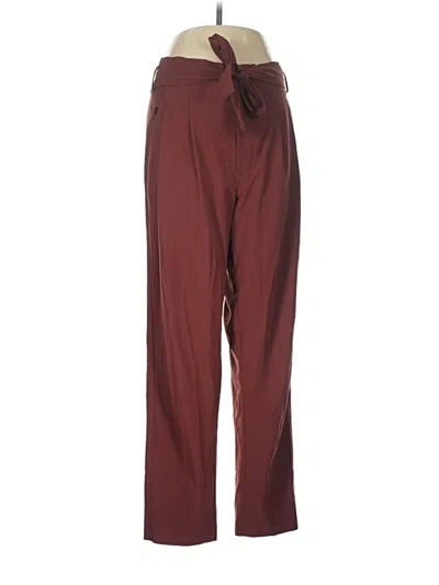 Pre-owned Athleta Casual Pants In Burgundy