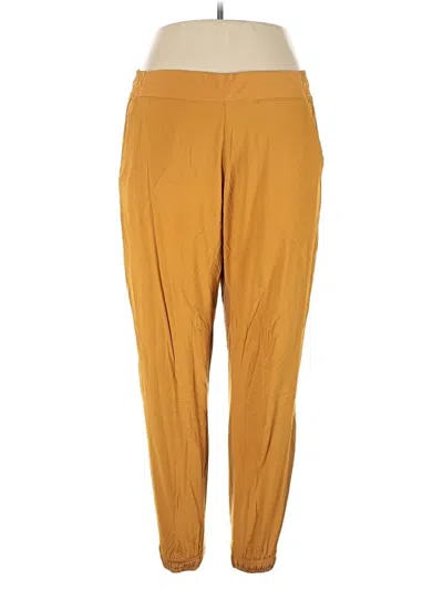 Pre-owned Athleta Casual Pants In Yellow