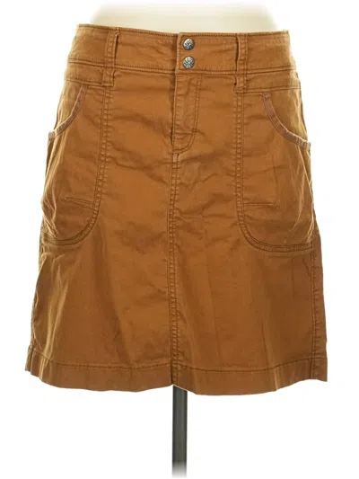 Pre-owned Athleta Casual Skirt In Brown