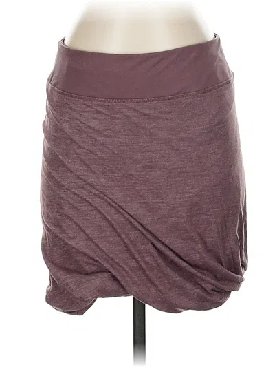 Pre-owned Athleta Casual Skirt In Burgundy