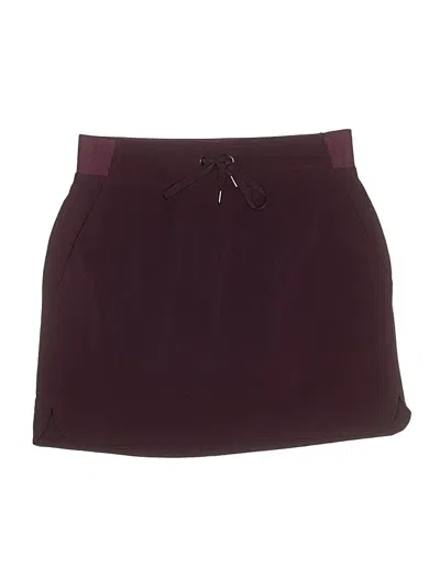 Pre-owned Athleta Casual Skirt In Burgundy