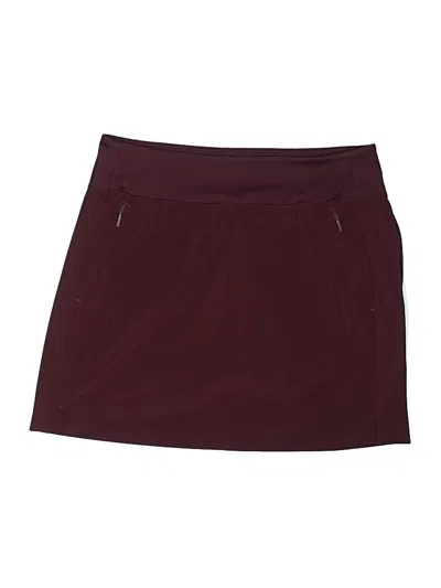 Pre-owned Athleta Casual Skirt In Burgundy
