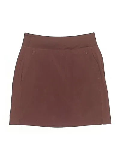 Pre-owned Athleta Casual Skirt In Burgundy