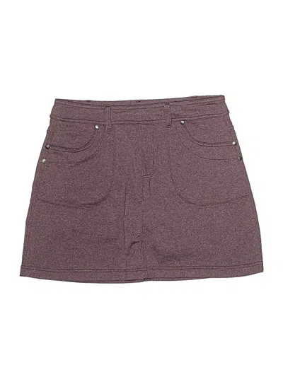 Pre-owned Athleta Casual Skirt In Burgundy