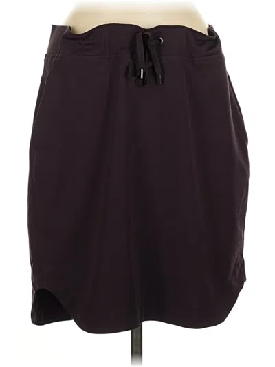Pre-owned Athleta Casual Skirt In Burgundy