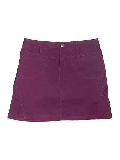 Pre-owned Athleta Casual Skirt In Burgundy