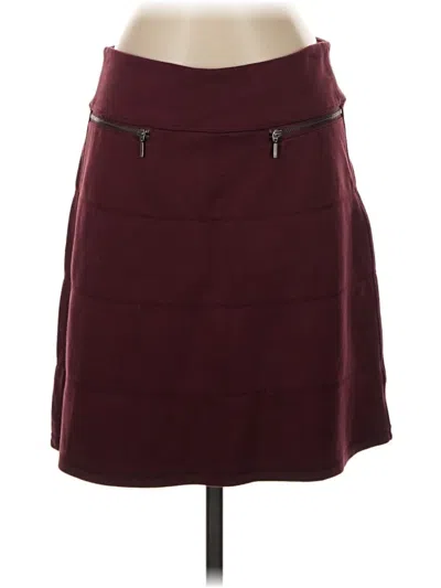 Pre-owned Athleta Casual Skirt In Burgundy
