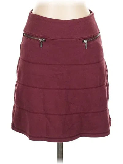 Pre-owned Athleta Casual Skirt In Burgundy