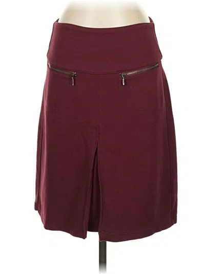 Pre-owned Athleta Casual Skirt In Burgundy