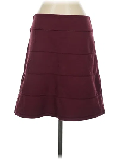 Pre-owned Athleta Casual Skirt In Burgundy